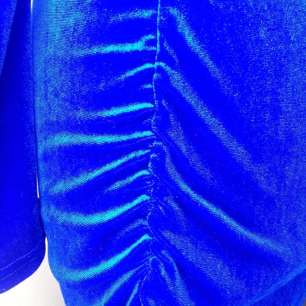ROYAL BLUE SHEIN SWEATER DRESS - Picture 6 of 12